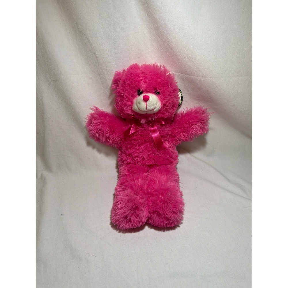 Cuddly Cousins 17" Hot Pink Teddy Bear Shaggy Plush Stuffed Animal 953977 88 NWT